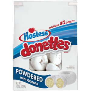 Hostess Bag Donettes Powdered Sugar 6ct